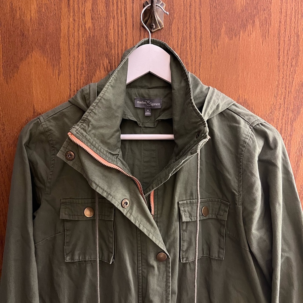 Market & Spruce Hooded Field Jacket - Picture 2 of 5